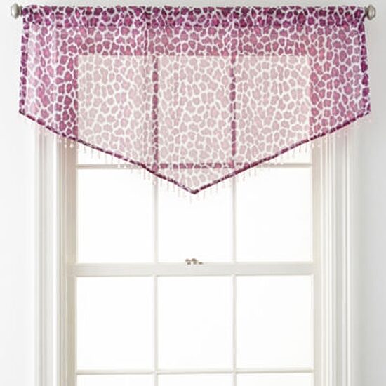 Home Expressions™ Purr Sheer Rod-Pocket Ascot Valance