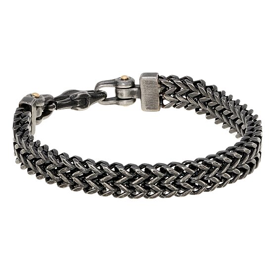 Mens Stainless Steel 8 1/2 Inch Solid Wheat Chain Bracelet