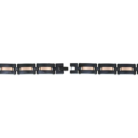 Stainless Steel 8 1/2 Inch Solid Link Bracelet
