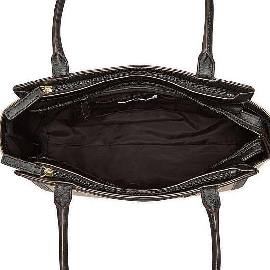 Liz Claiborne Tuxedo Tote Bag