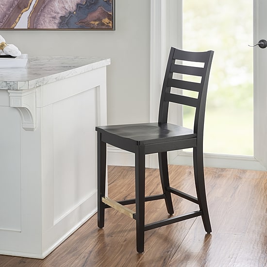 Linon Foden Kitchen And Dinning Room Collection Counter Height Bar Stool