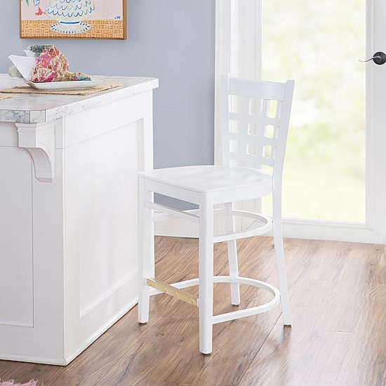 Linon Lashley Kitchen And Dinning Room Collection Counter Height Bar Stool