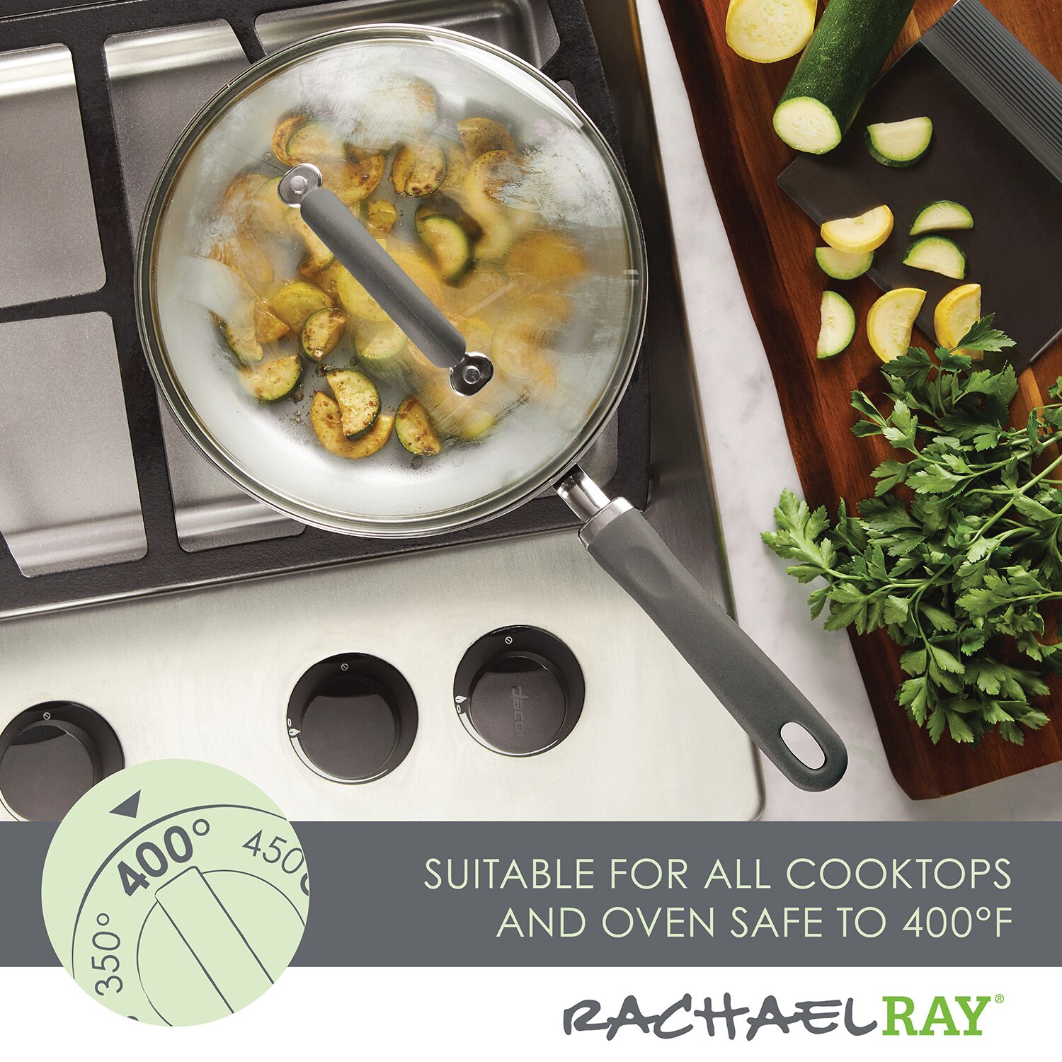 Rachael Ray Create Delicious 3-qt. Non-Stick Everything Pan with Lid