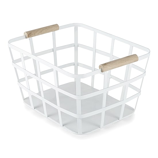 Enchante Metal Rectangular Decorative Storage Bin