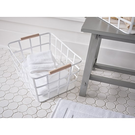 Enchante Metal Rectangular Decorative Storage Bin