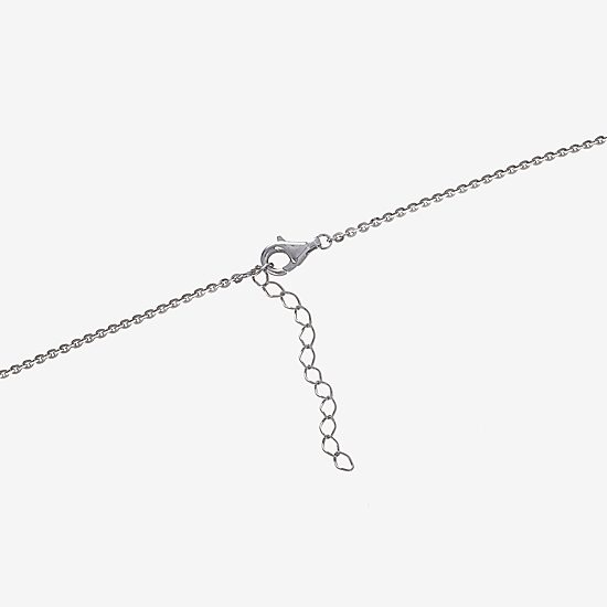 Womens Sterling Silver 16 Inch Name Necklace