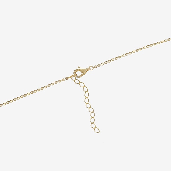 Womens 14K Gold Over Silver 16 Inch Name Necklace