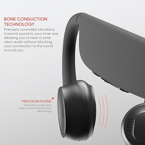 Sharper Image Soundhaven Bone Conduction Wireless Headphones