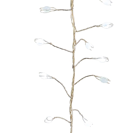 Kurt Adler 300-Light Cluster Garland Cool White LED Twinkle Lights