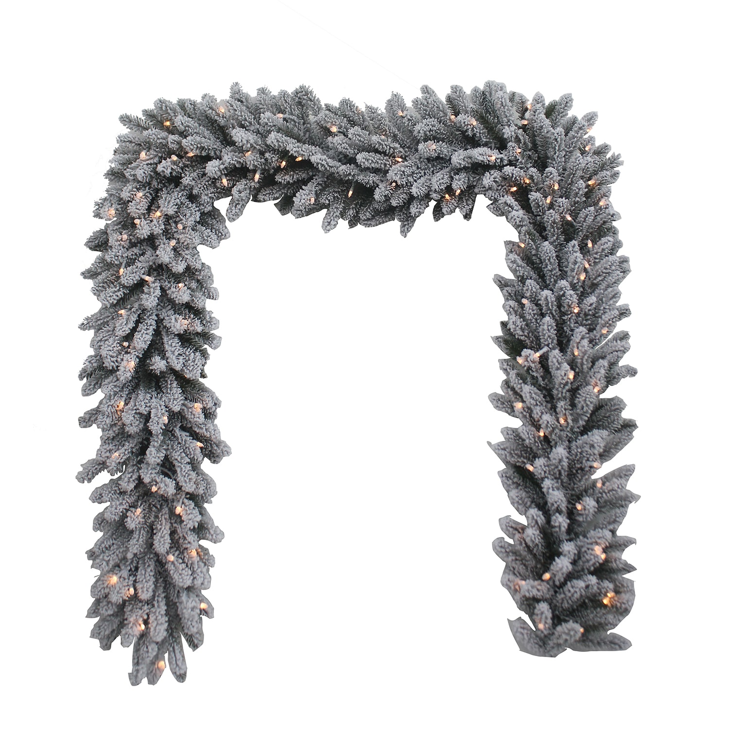 Kurt Adler 9-Foot Battery-Operated Warm White LED Vail Pine Garland