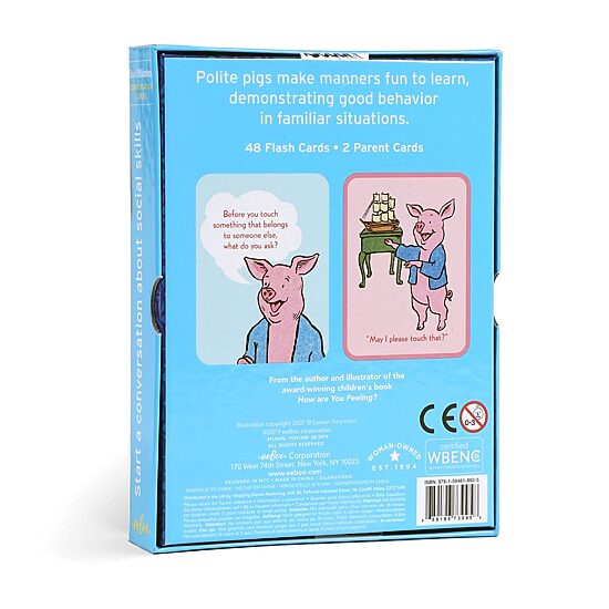 Eeboo Good Manners Conversation Flash Cards Interactive Toy