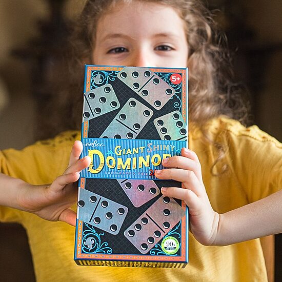 Eeboo Giant Shiny Holographic Foil Dominoes Puzzle