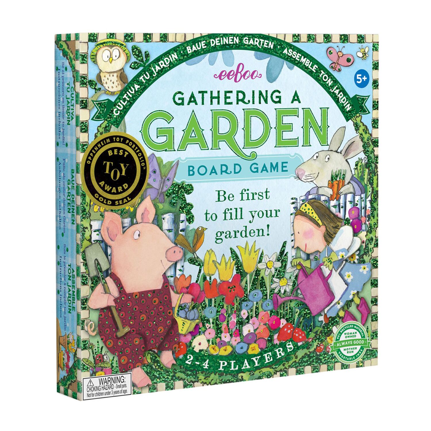 Eeboo Gathering A Garden Board Game 25-pc. Board Game