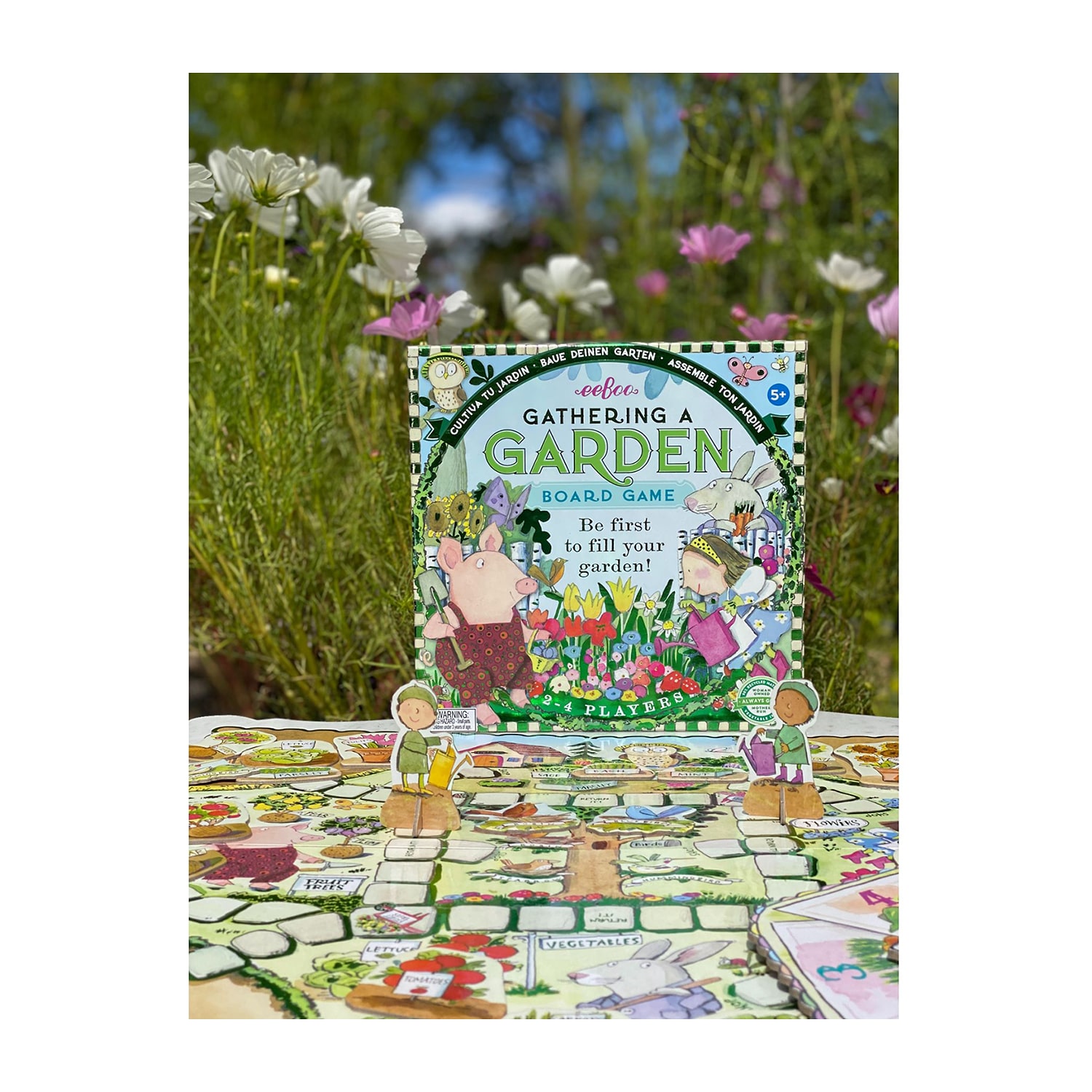 Eeboo Gathering A Garden Board Game 25-pc. Board Game