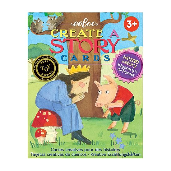 Eeboo Mystery In The Forest Create A Story Pre-Literacy Cards Interactive Toy