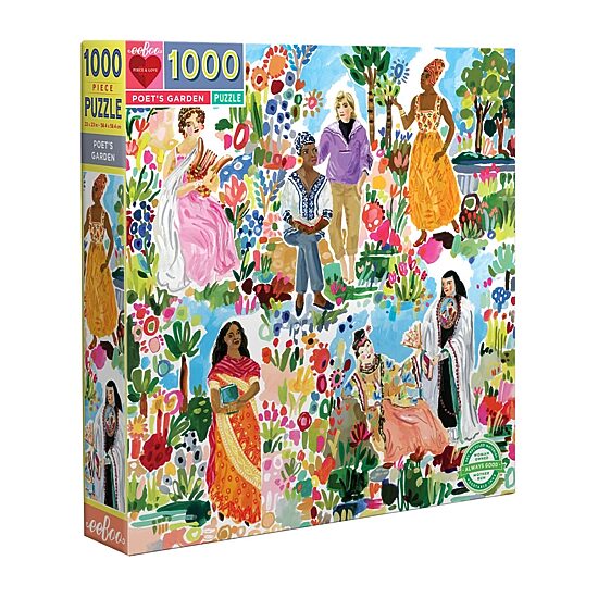 Eeboo Piece And Love Poet'S Garden 1000 Piece Square 1000-pc. Puzzle
