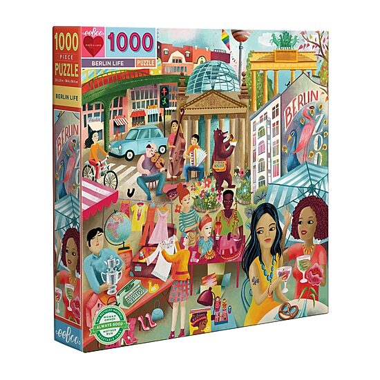 Eeboo Piece And Love Berlin Life 1000 Piece Square 1000-pc. Puzzle