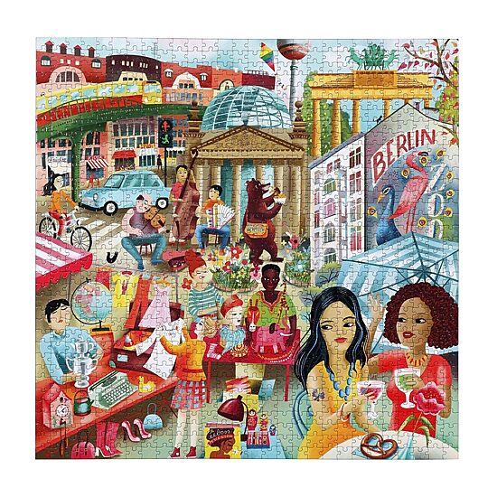 Eeboo Piece And Love Berlin Life 1000 Piece Square 1000-pc. Puzzle