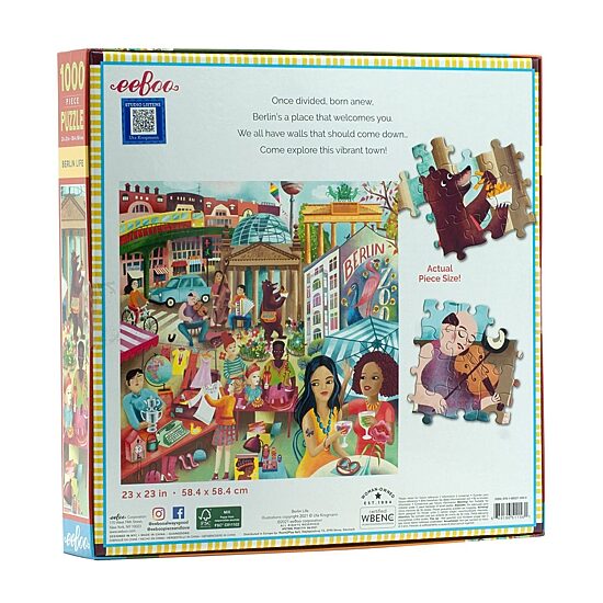Eeboo Piece And Love Berlin Life 1000 Piece Square 1000-pc. Puzzle