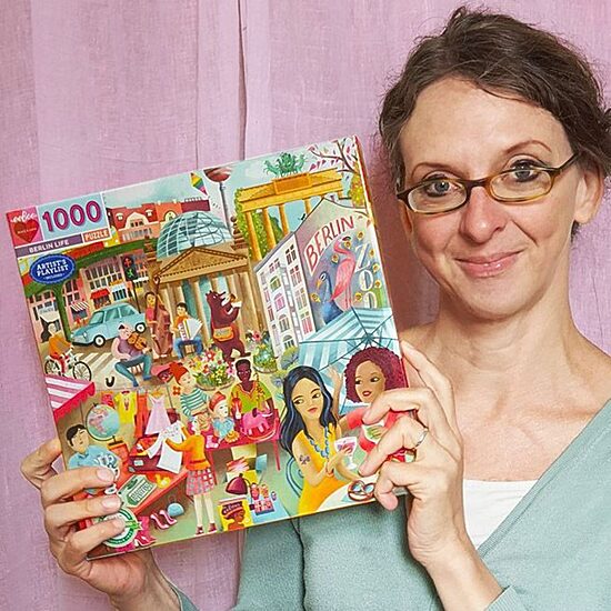 Eeboo Piece And Love Berlin Life 1000 Piece Square 1000-pc. Puzzle