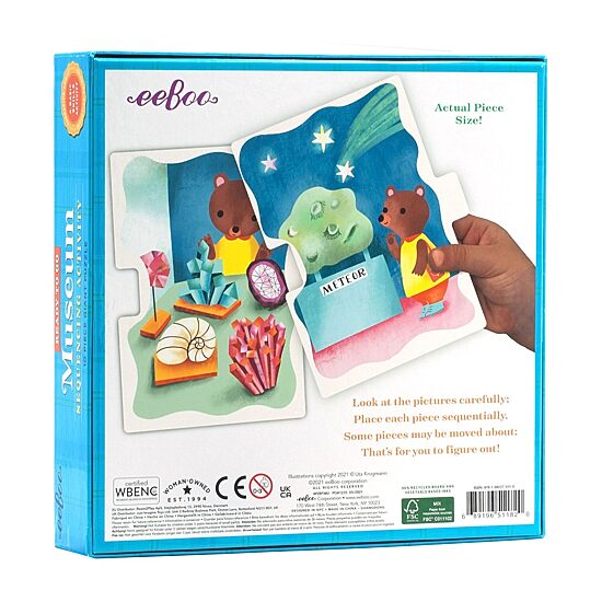 Eeboo Ready To Go Puzzle - Museum - Sequencing Activity 10-pc. Puzzle