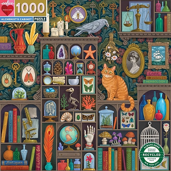 Eeboo Piece And Love Alchemist Cabinet 1000 Piece  By Illustrator Vasilisa Romanenko 1000-pc. Puzzle
