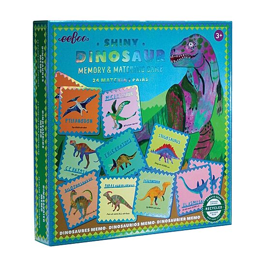 Eeboo Shiny Dinosaur  Is A Gender Neutral Memory Matching Game Brain Game