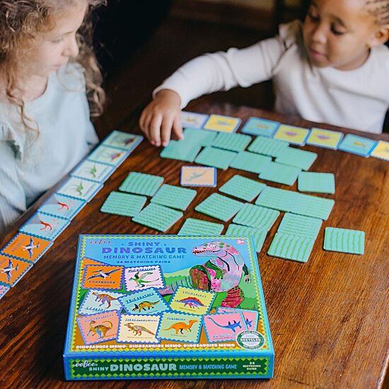 Eeboo Shiny Dinosaur  Is A Gender Neutral Memory Matching Game Brain Game