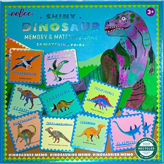 Eeboo Shiny Dinosaur  Is A Gender Neutral Memory Matching Game Brain Game