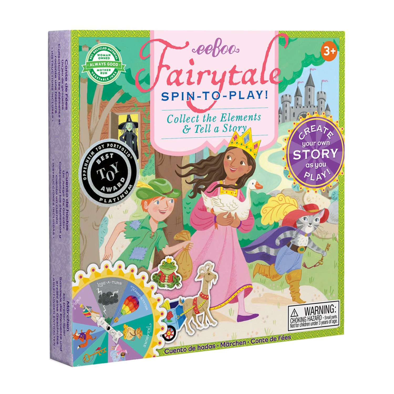 Eeboo Fairytale Spin To Play Game Ages 3+ 32-pc. Puzzle