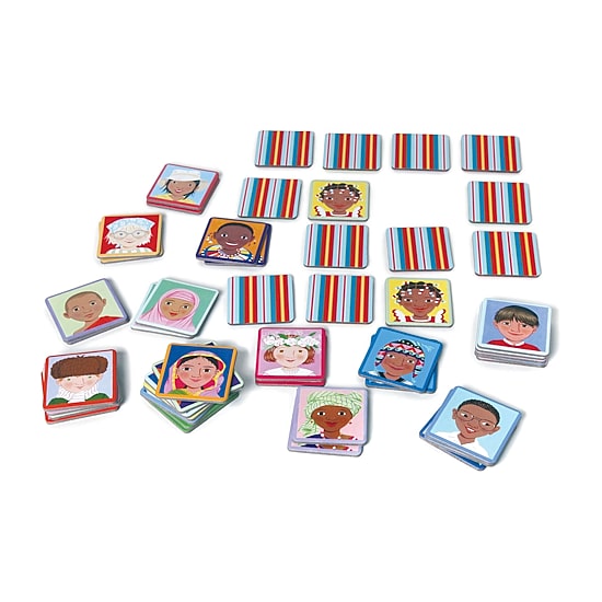 Eeboo I Never Forget A Face Memory And Matching Game 48-pc. Puzzle