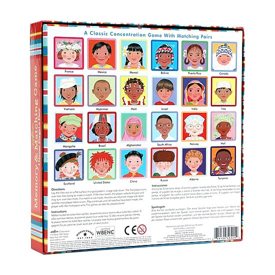 Eeboo I Never Forget A Face Memory And Matching Game 48-pc. Puzzle