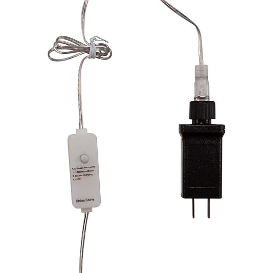Kurt Adler 182-Light Dual Color (Warm White and Multicolored) LED Net-Style Light Set