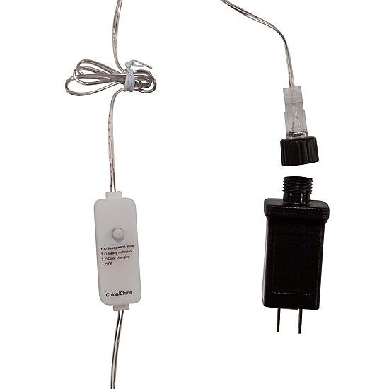 Kurt Adler 182-Light Dual Color (Warm White and Multicolored) LED Net-Style Light Set