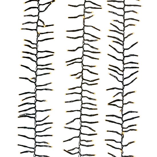 Kurt Adler 480-Light 16-Foot Connectable Warm White LED Cluster Garland