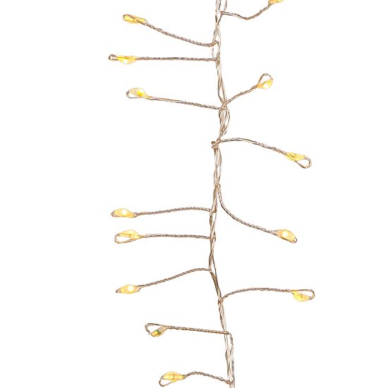 Kurt Adler 240-Light Fairy Cluster Garland with Cool White LED Twinkle Lights