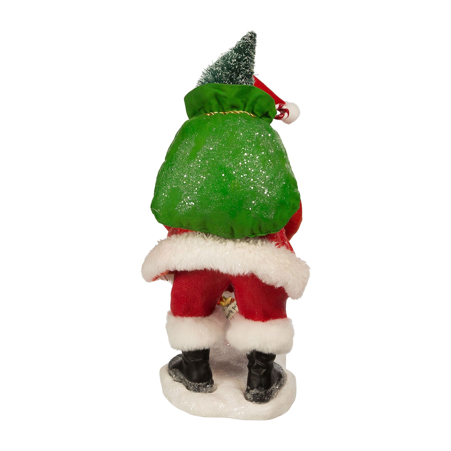 Kurt Adler 10.5-Inch Fabriché Santa Checking Mail