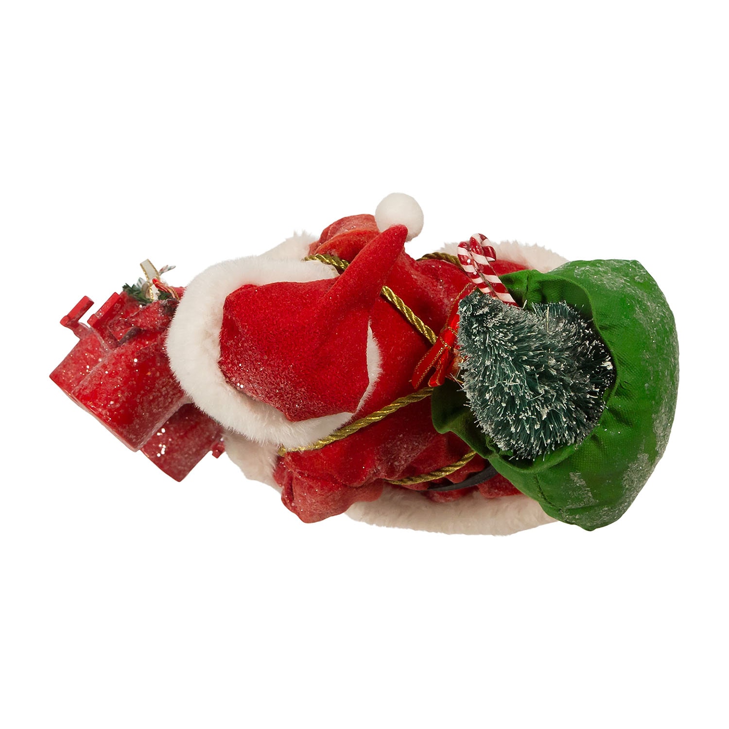 Kurt Adler 10.5-Inch Fabriché Santa Checking Mail