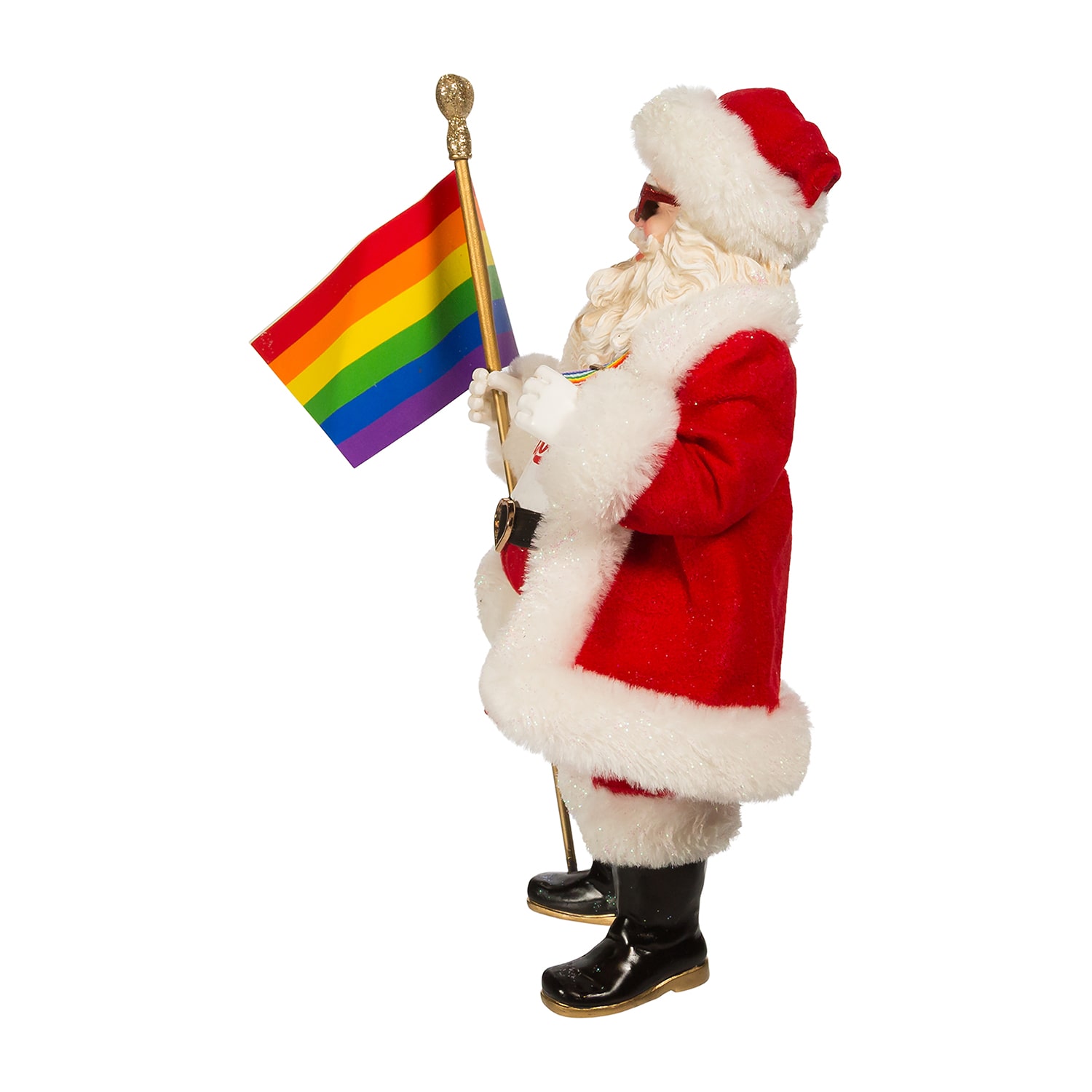 Kurt Adler 10-Inch Fabriché Pride Santa