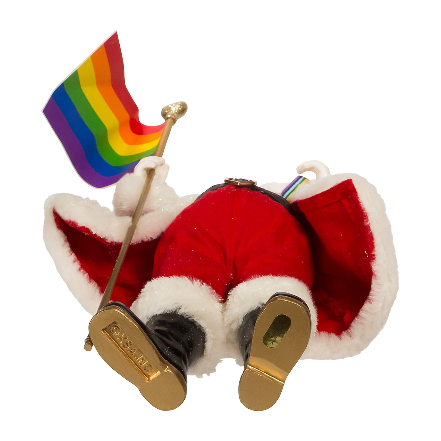 Kurt Adler 10-Inch Fabriché Pride Santa