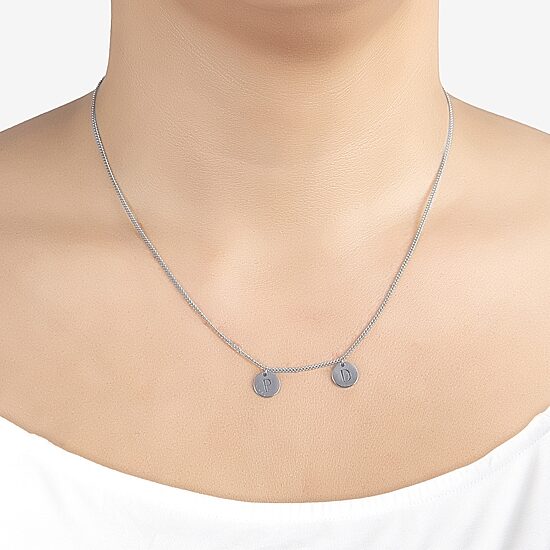 Womens Sterling Silver 16 Inch Name Necklace