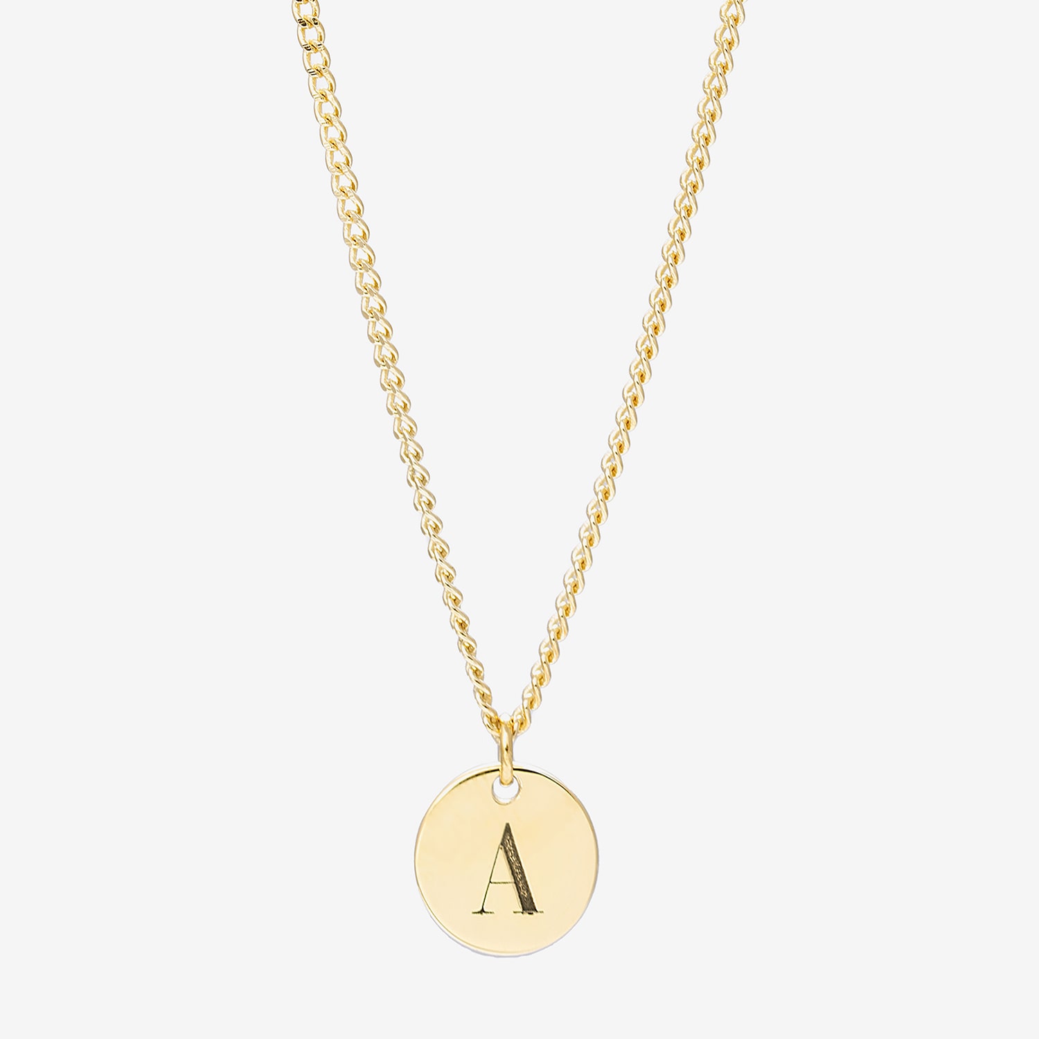 Womens 14K Gold Over Silver Inch Name Necklace