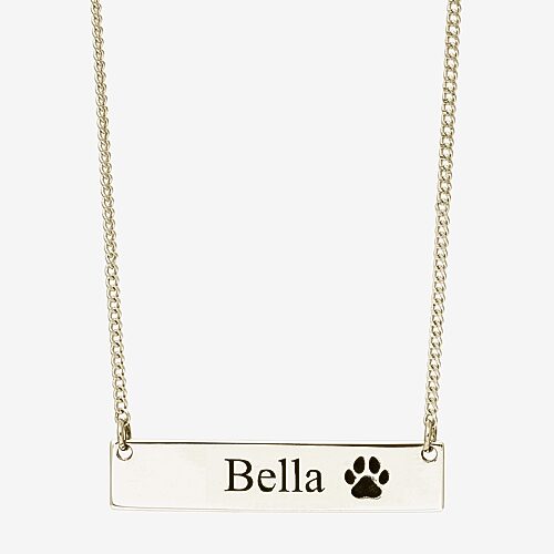 Womens 14K Gold Over Silver 16 Inch Name Necklace, One Size