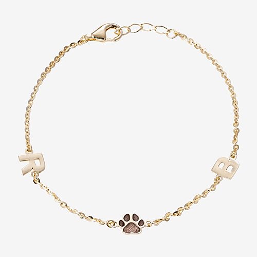 Womens 14K Gold Over Silver 6 3/4 Inch Solid Cable Id Bracelet, One Size