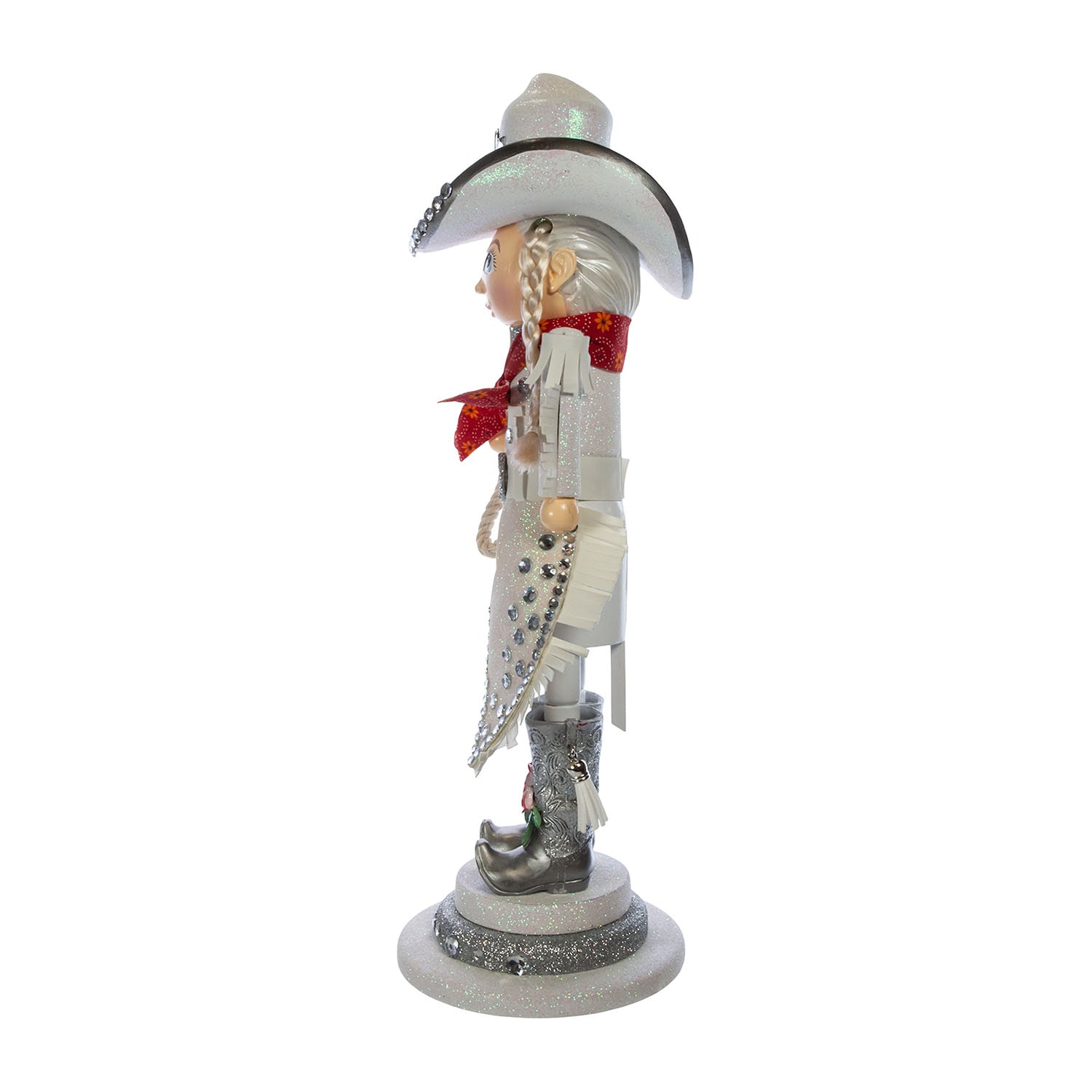 Kurt Adler 18-Inch Hollywood Rhinestone Cowgirl Nutcracker