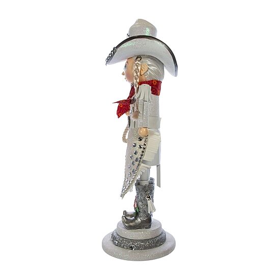 Kurt Adler 18-Inch Hollywood Rhinestone Cowgirl Nutcracker