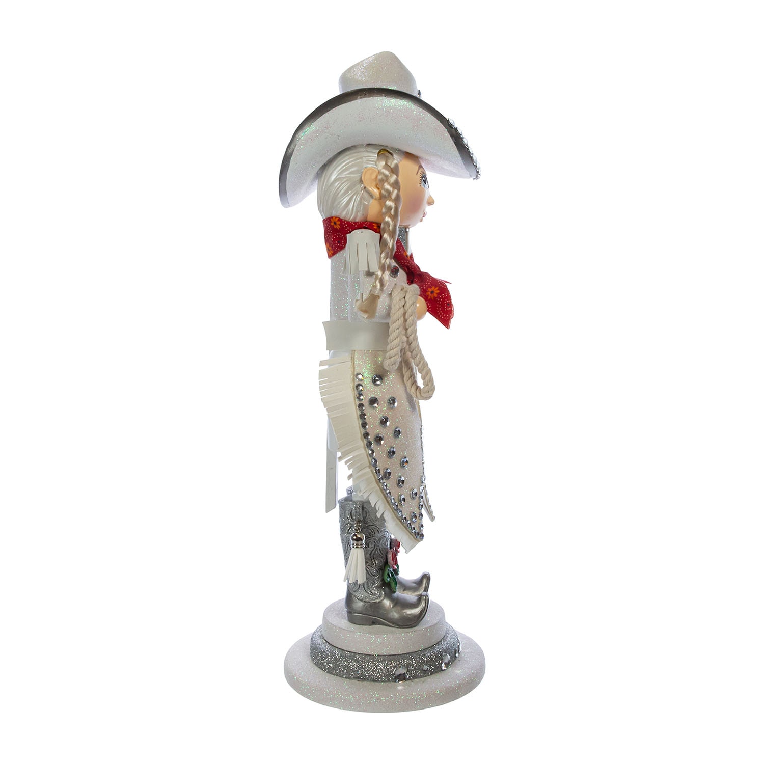 Kurt Adler 18-Inch Hollywood Rhinestone Cowgirl Nutcracker