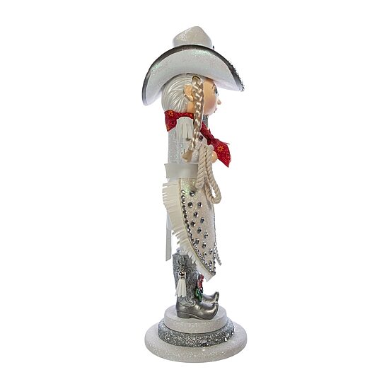 Kurt Adler 18-Inch Hollywood Rhinestone Cowgirl Nutcracker
