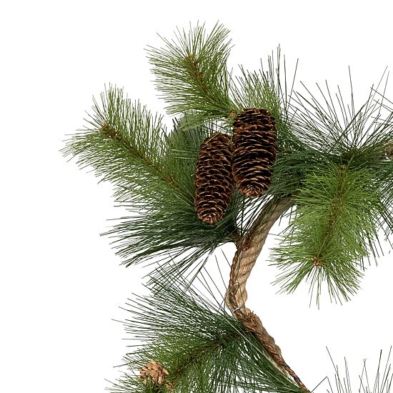 Kurt Adler 4-Foot Needle Pine Rope Garland with Pinecones