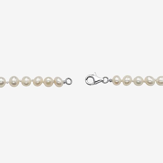Womens White Cultured Freshwater Pearl Sterling Silver 3-pc. Jewelry Set